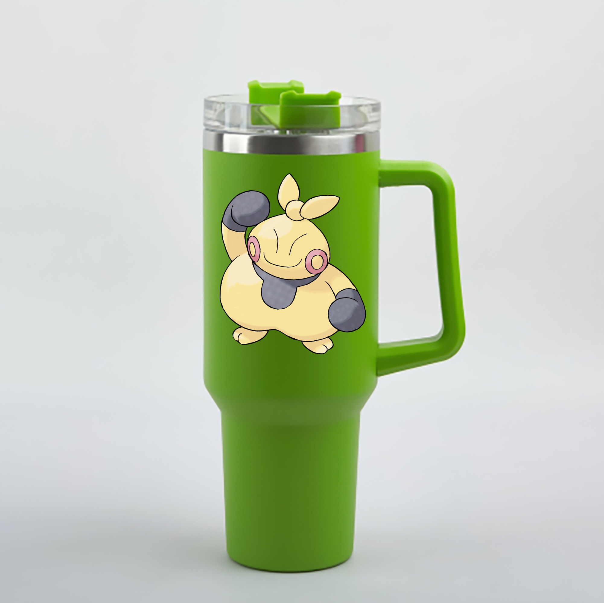 （画像用） ポケットモンスター Pokémon 1200mL車用タンブラー - クリスタルステッカー（プラスチックストロー付き）